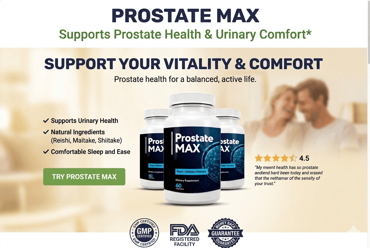 Prostate Max  Natural Formula: Proven Benefits for Prostate Health and Male Wellness